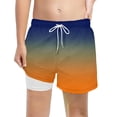 thumbnail image 4 of Boys Swim Trunks with Compression Liner Comfortable Anti-Chafe Swimming Shorts Stretchy UPF Quick Dry, 4 of 4