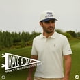 thumbnail image 2 of Funky Junque Trendy Rope Golf Cap with Upside-Down Sayings - Lightweight Performance Golf Hats Snapback, Funny Hats for Men, Breathable Everyday Style - Have A Day - Navy/Beige, 2 of 7