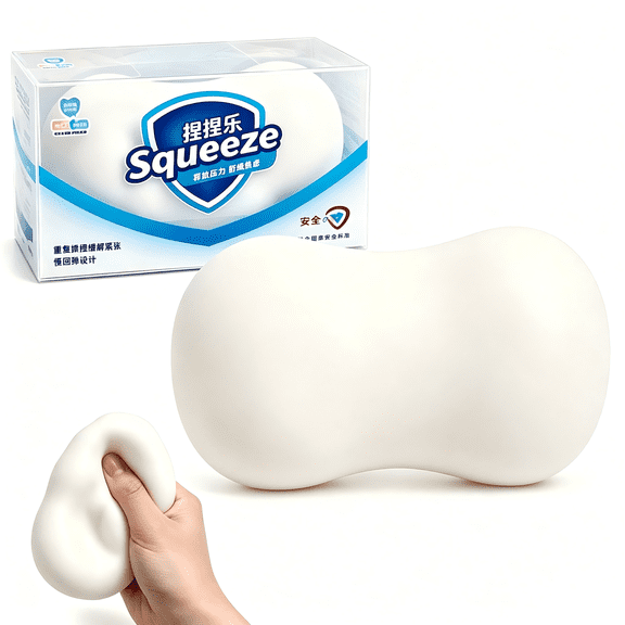 Crunchy Soap Squishy Fidget Toy, ASMR Crispy Squeeze Soap Block Sensory Toy for Stress Relief, Satisfying Desk Fidget and Novelty Gift for Adults