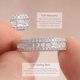 thumbnail image 3 of Anillo Newshe Jewellery de plata 925 con moissanita y esmeralda pavé de 1,2 quilates, 3 of 9