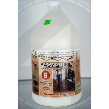 Kemiko 1 Gallon Easy Shine Mop On Wax Protects Rich Shine Sealed Concrete (Best Way To Clean Indoor Concrete Floors)