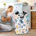 thumbnail image 5 of Yayeee Freestanding Laundry Hamper with Handle Collapsible Large Storage Basket for Clothes, Tropical Jungle Vibes, 5 of 7
