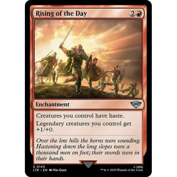 MtG Tales of Middle-Earth Uncommon Rising of the Day #145