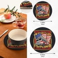 thumbnail image 3 of SKYSONIC Vintage Firefighter Emblem Pot Holders Trivets, 2 Pcs Heat Resistant Trivets,Black Cotton Thread Weave Mats for Hot Pads Pans Pot Bowl Teapot for Kitchen Decor, 3 of 7