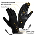 thumbnail image 6 of Htwon Heated Gloves USB Electric Rechargeable Touch Screen Knitted Gloves Winter Warm, 6 of 22