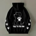 thumbnail image 3 of Cute Dog Graphic Hoodies for Women 2025 Funny Talk To The Paw Hooded Sweatshirt with Pockets Y2K Pullover Tops, 3 of 6