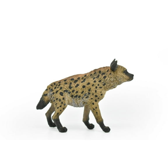 Hyena, Spotted, Museum Quality Rubber Replica, Hand Painted Toy 3 1/2"