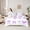 White Purple, variant on Feelyou Watercolor Bow Twin Bedding Sets 7-Piece, Fairy Princess Bedding Comforter Set