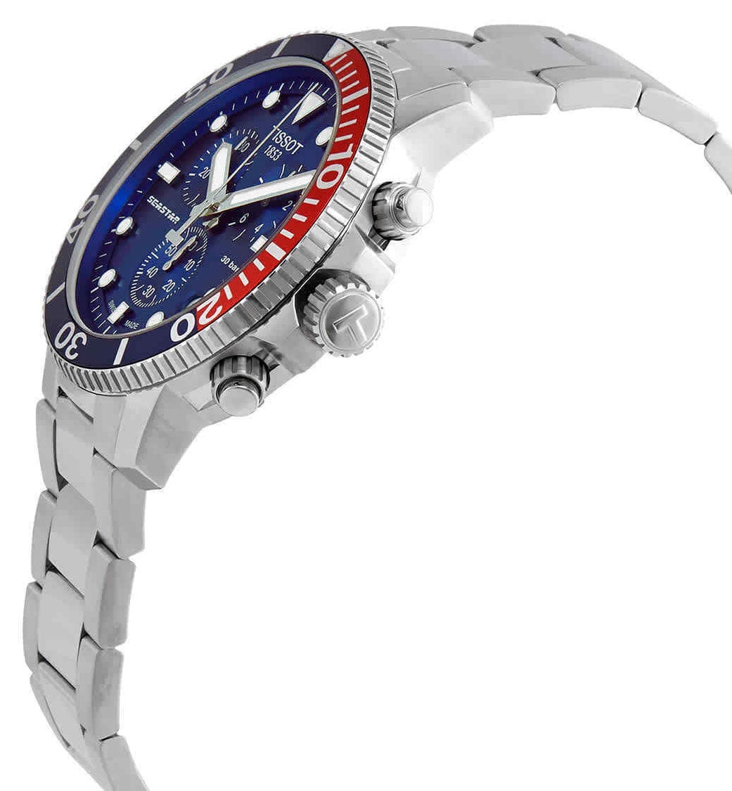 Tissot Men's Seastar 1000 Blue Dial Watch - T1204171104103