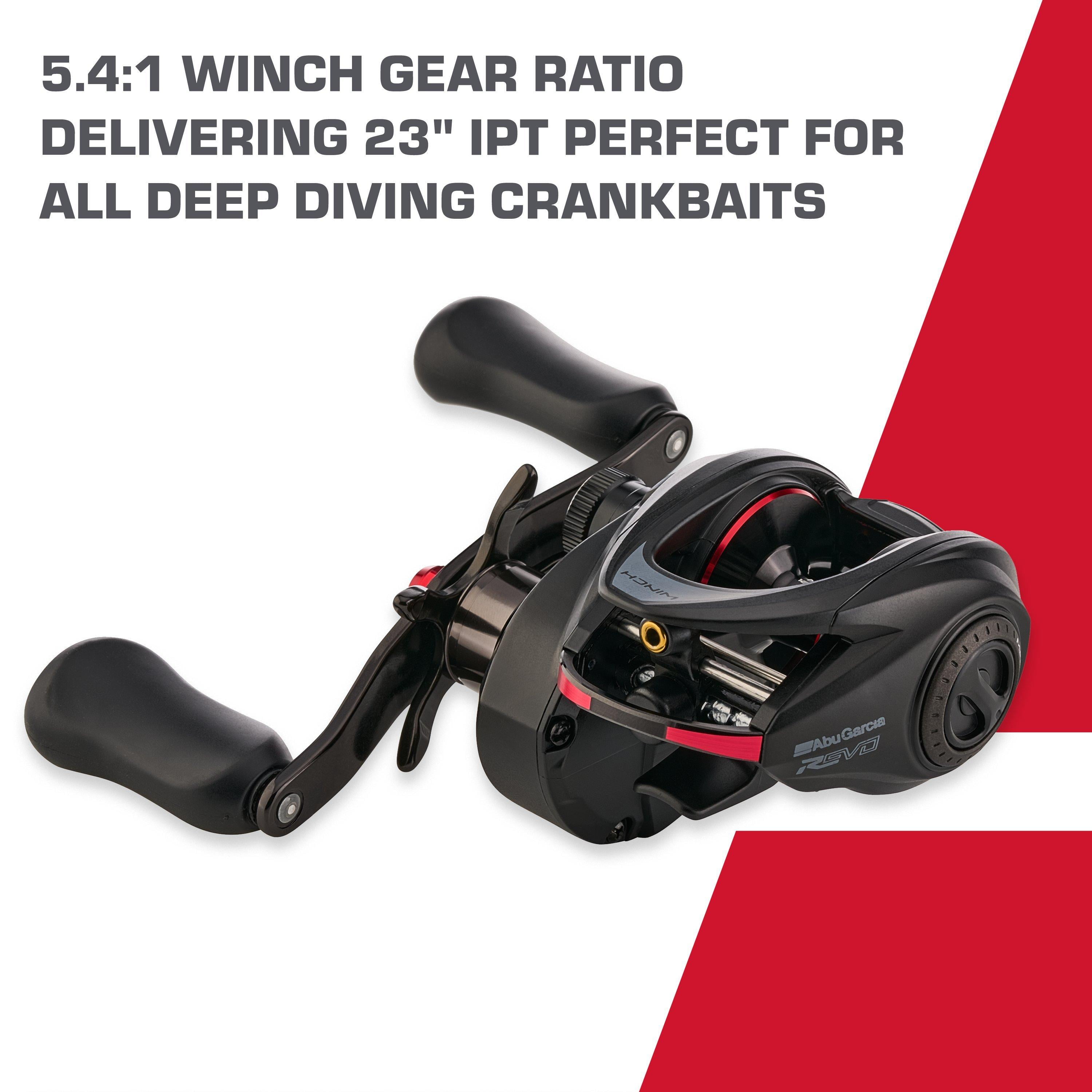 Abu Garcia Revo® Winch Low Profile Reel, Right Hand Fishing Reel