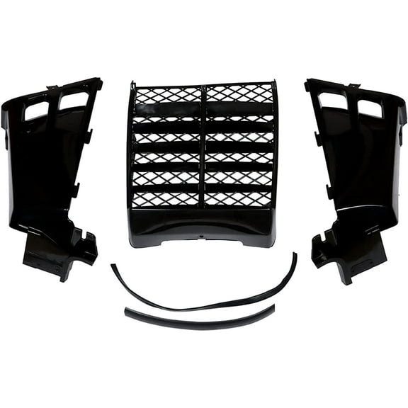 PET-U Black Plastic Motorcycle Gas Tank Side Covers w/Grill Radiator Cover Kit Replacement for Yamaha Banshee 1987-2006