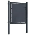 thumbnail image 6 of vidaXL Garden Gate Steel Anthracite Outdoor Patio Fence Barrier Multi Sizes, 6 of 30