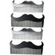 thumbnail image 1 of 4 Pieces Pocket Combs for Men Beard Trimmer Comb Men's Comb Styling Comb for Men Stainless Steel Comb Goatee Comb Cosmetic Tool Beard Comb, 1 of 4