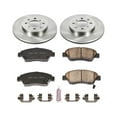 thumbnail image 3 of Power Stop Front Stock Replacement Brake Pad and Rotor Kit KOE694, 3 of 8