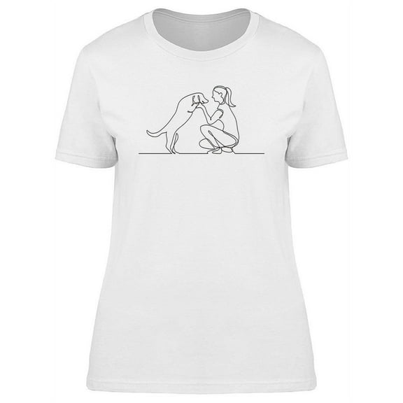 Pet Lover With Dog T-Shirt Women -Image by Shutterstock, Female 3X-Large