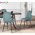 thumbnail image 6 of Homy Casa Set of 4 Upholstered Side Chair Dining Chairs for Kitchen, Green, 6 of 10