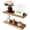 light carbonzied, variant on Wood Floating Shelves for Wall Set of 2 Living Room Decor Wall Mounted Display Shelves Shelves with Lip Bedroom Ledge Shelf