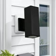 thumbnail image 4 of C Cattleya Modern Rust-Proof 2-Light Matte Black Outdoor Wall Sconces (2 Count), 4 of 5