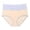 Beige, variant on Womens Underwear Sports Yoga Breathable Solid Color Stitching Seamless High Waist Underpants Trendy Panties