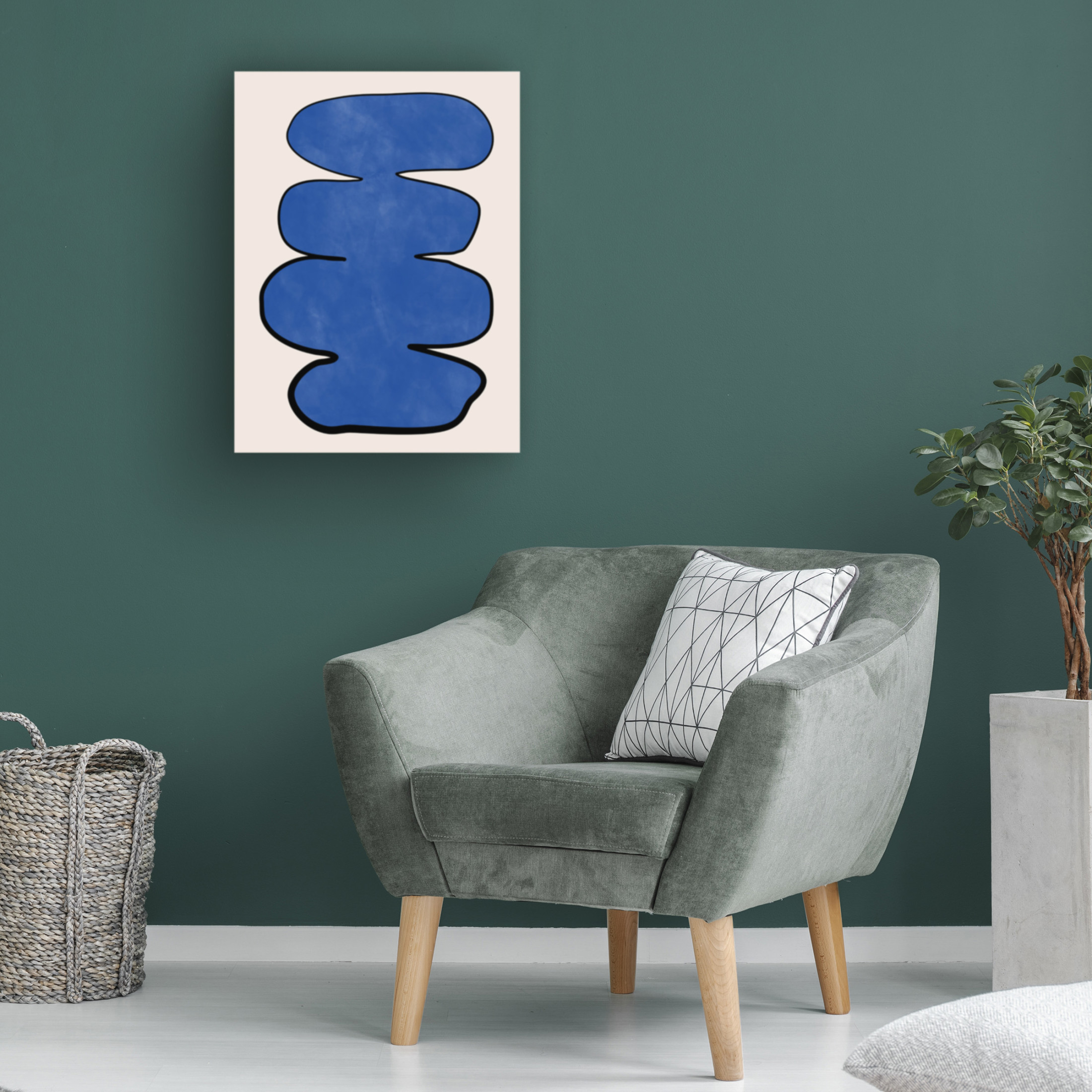 Trademark Fine Art Elena Ristova Indigo7 Canvas Wall Art