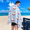 thumbnail image 5 of Quick-Dry Beach Towel 30x60in with Storage Bag, Sand Free Microfiber Towel for Travel, Swimming, Camping Cartoon Santa Claus Tile Pattern, 5 of 9