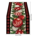 thumbnail image 3 of Tarmeek Christmas Table Runner Decration, 13x72in Seasonal Winter Xmas Holiday Christmas Table Runner for Kitchen Dinning Home Decor Christmas Decorations Indoor, 3 of 6