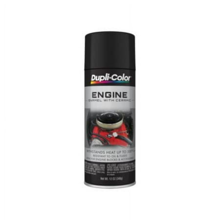 Krylon/Duplicolor Engine Enamel With Ceramic - Flat Black 12 oz. Aerosol