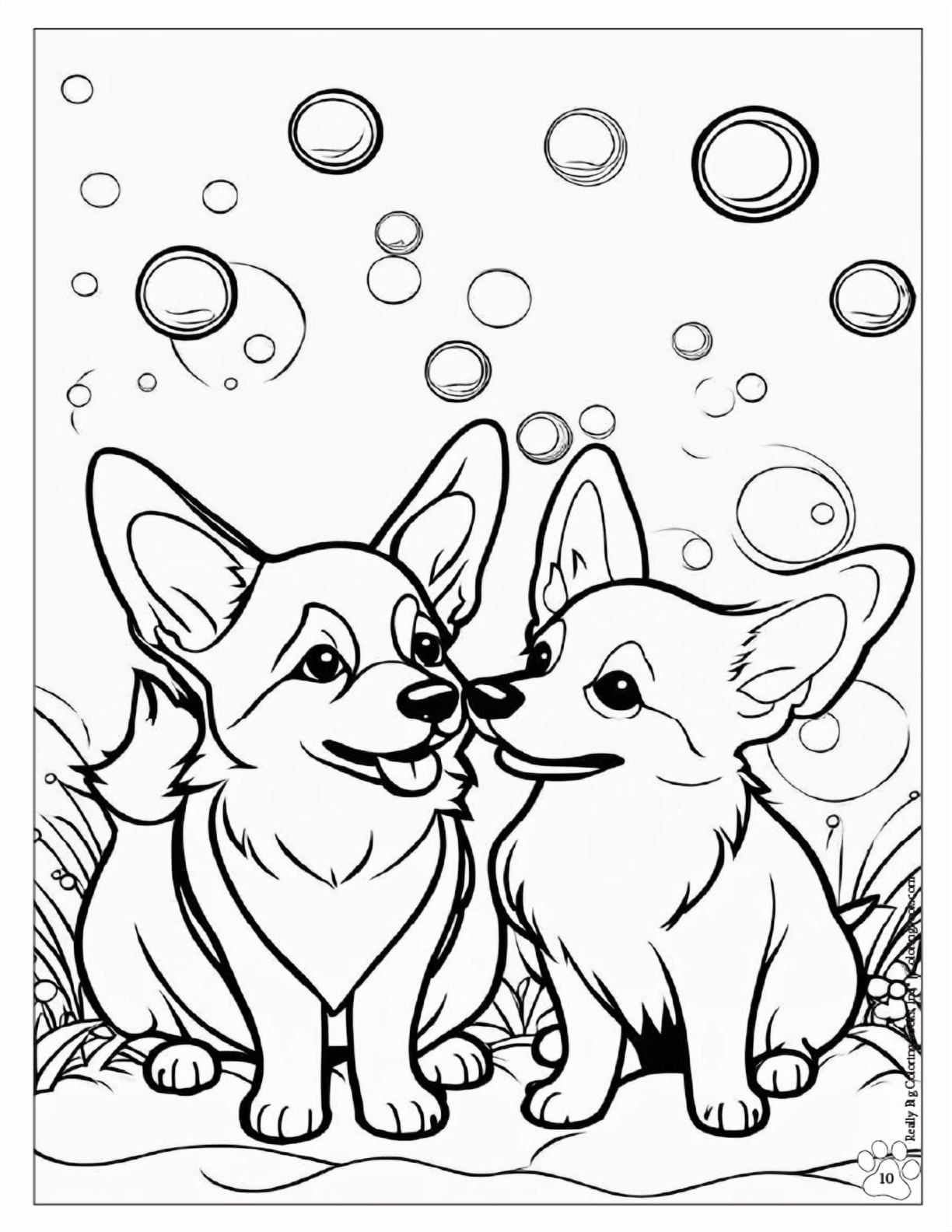 Cockapoo Colouring Pages (Free Download), image size:1224x1584