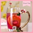 thumbnail image 5 of ACDANC Sunflower Lead-Free Glass Tea Cup with Spoon Set,Present for Christmas,Valentine'S Day,Best Present for Mother,Grandma,Girlfriend,Sister, 5 of 7
