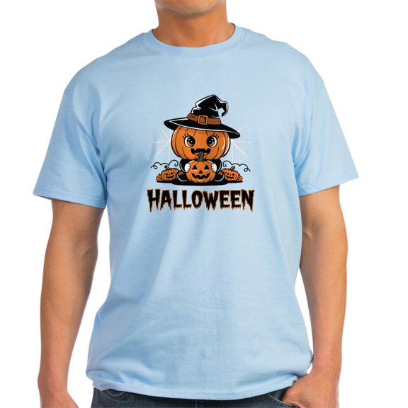 CafePress - Spooky Halloween Design Adorable Ghosts And Bats Men's Value T Shirt - Men's Classic Graphic T-Shirt