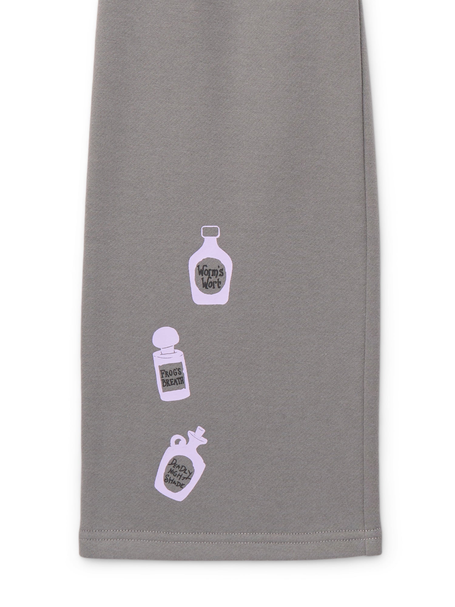 Disney Nightmare Before Christmas Girls Wide Leg Fleece Sweatpants, Sizes 4-16