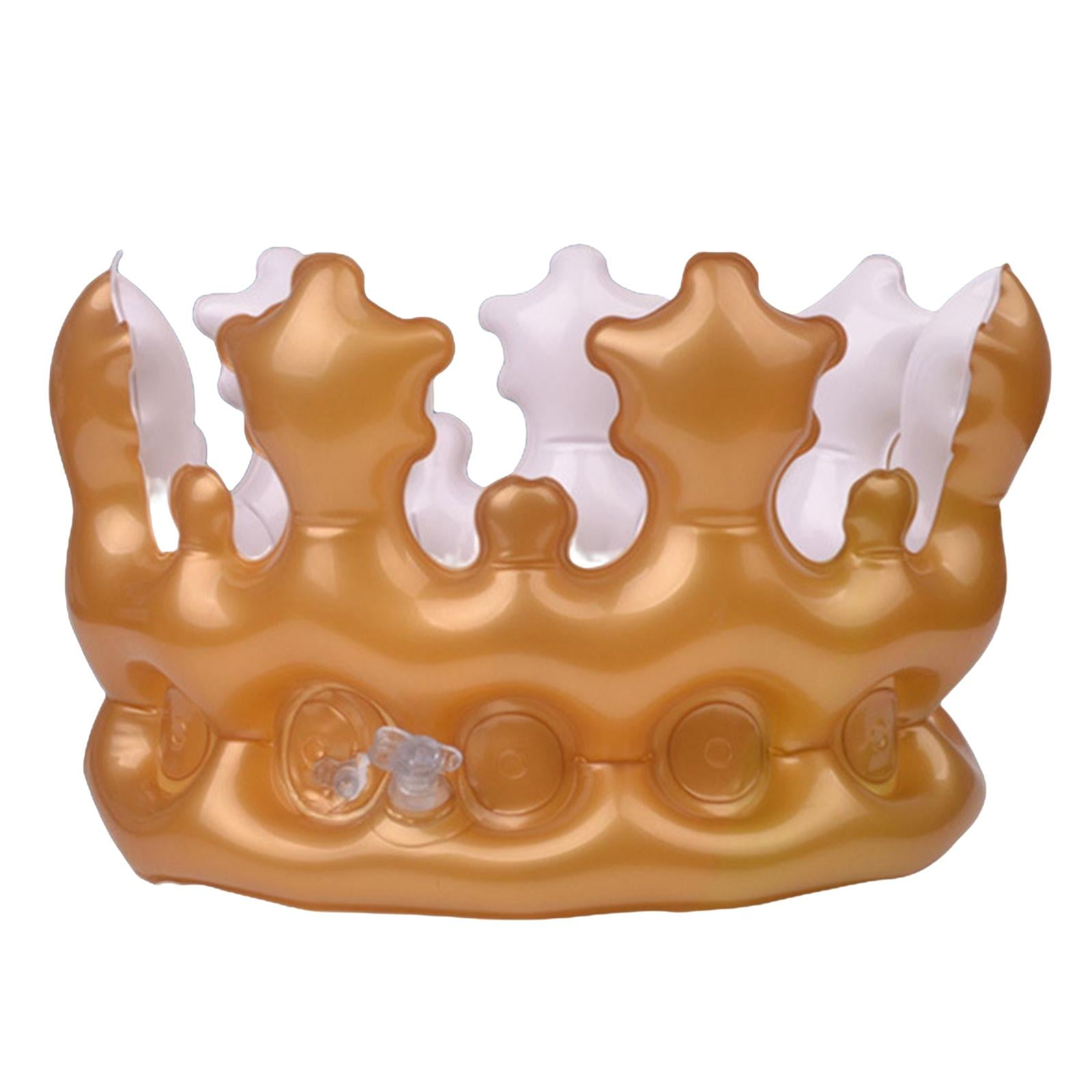 Inflatable Crown Birthday Party Hats Inflated CosPlay Tools Stage Props Kids Best Gift Party 2 Pack
