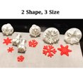 thumbnail image 4 of 6pcs/set Food Grade Plastic Snowflake Fondant Cake Plunger Cutters Molds DIY Embossing Tools for Baking, 4 of 7