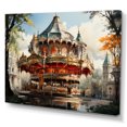 thumbnail image 2 of Designart "Carousel curious Delight IV" Architecture Canvas Print, 2 of 5