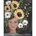 thumbnail image 2 of Hilburn, Amanda 26x31 White Modern Wood Framed Museum Art Print Titled - Sunflowers for you, 2 of 4