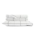 thumbnail image 3 of 100% Cotton Flannel Bed Sheets Set for King Size Bedding in Checkered Gray by Comfort Canopy, 3 of 15