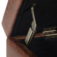 thumbnail image 5 of Brooklyn + Max Lincoln 48 inch Contemporary Storage Ottoman in Distressed Umber Brown Faux Air Leather, 5 of 8