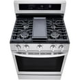 thumbnail image 4 of LG 30” 5.8 cu ft Slide-In Gas Range in Stainless Steel, 4 of 7
