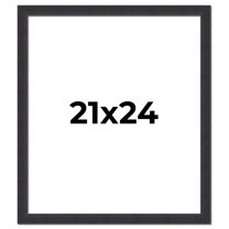21x24 Frame Black Real Wood Picture Frame Width 1.25 Inches | Interior Frame Depth 0.5 Inches |