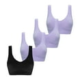thumbnail image 2 of GERsome 4 Pack Women's Seamless Comfort Workout Sports Bra Low-Impact Activity Sleep Bras (S-XXXL), 2 of 5