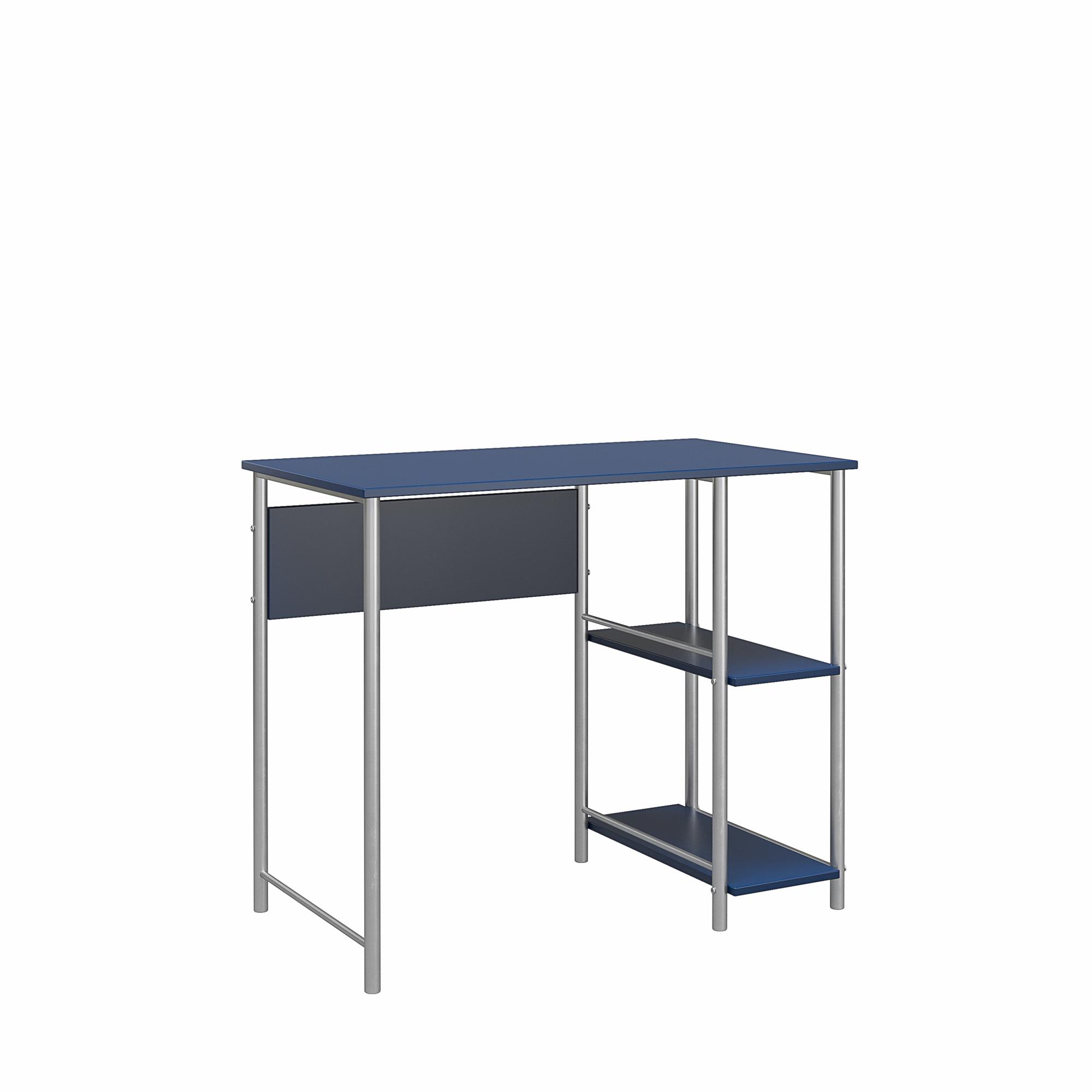 Mainstays Metal Student Computer Desk, Blue - image 5 of 8