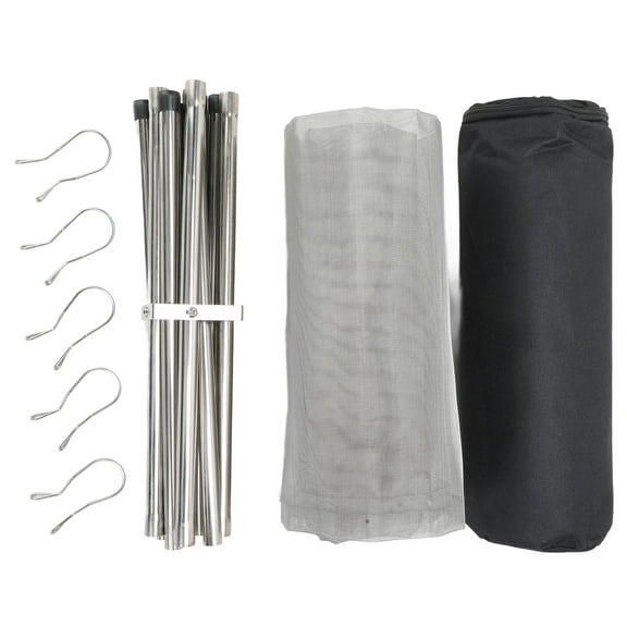 Portable Mesh Fire Pit, Foldable Barbecue Grill Stable 4 Brackets   For Outdoor Camping