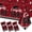 Red, variant on Graduation Tablecloth Class of 2026 Party Decoration Congrats Grad Tablecover Disposable Rectangle Congratulation Table Decor for Party Supplies 108 x 54 Inch 3 Pack Black