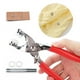 thumbnail image 4 of Kit de 200 piezas de sujetadores de colores con puntas de metal y alicates, accesorios para ropa, manualidades de bricolaje, 4 of 15