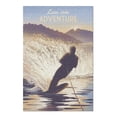 thumbnail image 1 of Lithograph, Lean Into Adventure, Water Skiing (19x27 inches, Premium 500 Piece Jigsaw Puzzle for Adults and Family, Made in USA), 1 of 2