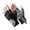 Black, variant on 1 Pair Cycling Gloves Nylon Fabric With Sweat Wicking Technology Ergonomic Mitts For Long Distances