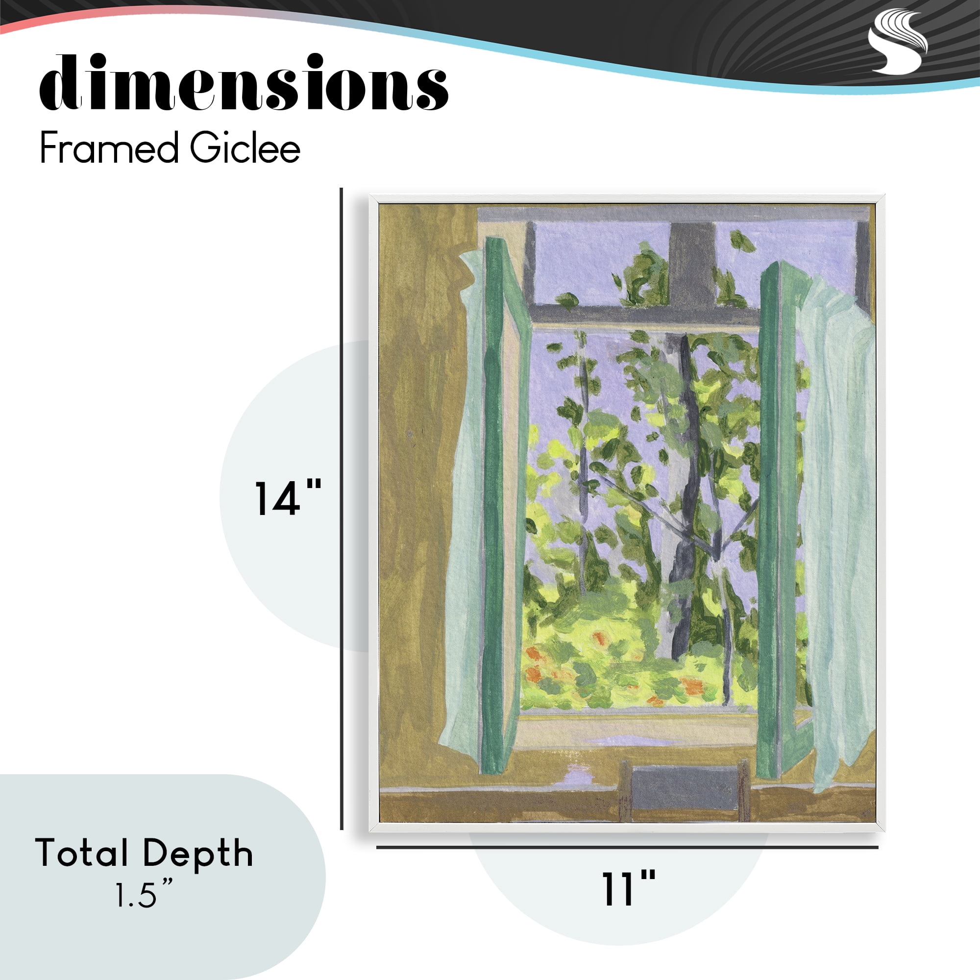A Seat For Spring White Framed Giclee Art, design by Melissa Wang