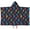 Bigfoot and Silhouette Black Pattern, variant on Bigfoot and Mountain Brown Pattern Hooded Bath Towel Wrap for Teens Ages 3 To 12, Soft Lightweight Quick Dry Microfiber Bath Beach Pool, 50"x30"