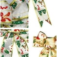 20cm Painted Gold Christmas Bow Hanging Christmas Decorations Christmas