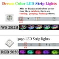 thumbnail image 2 of Barra de luz USB de color mágico de 5V RGB flash que cambia de color ws2812b carreras de caballos mesa de agua respirable atmósfera tira de luz LED (1m), 2 of 5